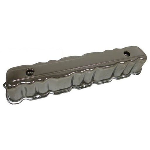 [5266] Valve Cover Ford 6 cylinder 144-170-200-250 OEM Chrome Steel Baffled