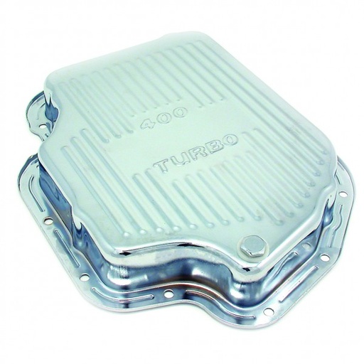 [5451] Transmission Pan GM Turbo 400 OEM 2" Depth Chrome Steel Finned fit Holden