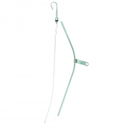 [5726] Engine Dipstick Tube Chevrolet V8 Small Block 305-350 1982-85 Chrome Finish