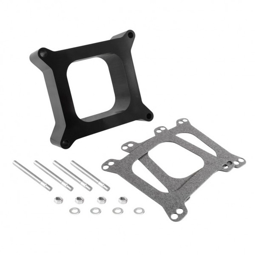 [5769] Holley Squarebore Phenolic Carburettor Spacer Open Port 50mm 2" Thick
