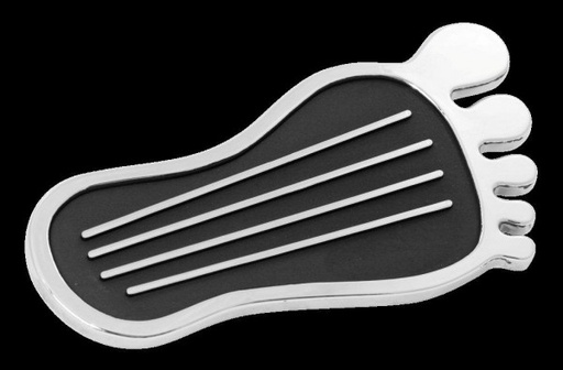 [6277] Accelerator Gas Pedal Barefoot Surfer Style Chrome with Black