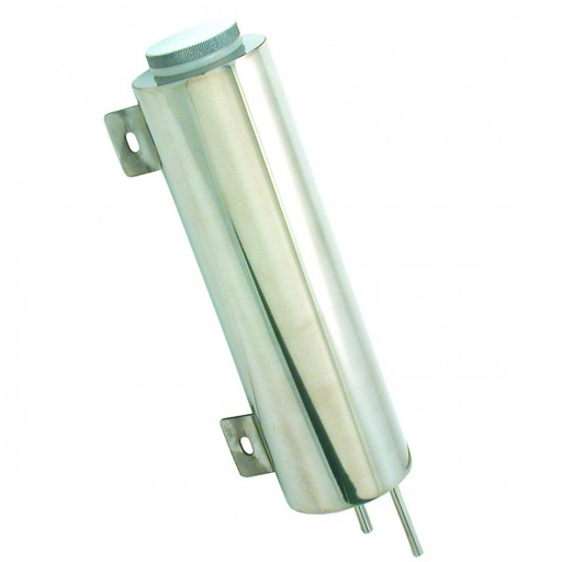 [6540] Radiator Overflow Tank 3" (75mm) x 10" (250mm) Polished Stainless Steel 965ml