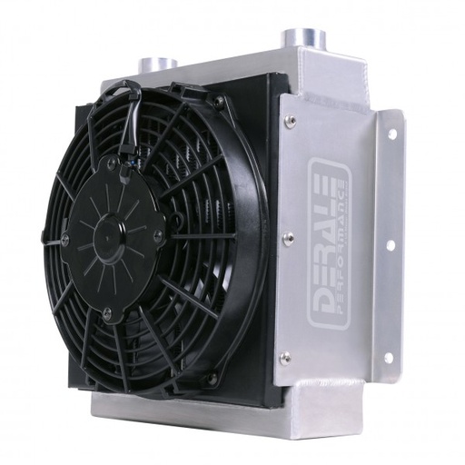 [65860] Fluid Cooler 18 Row Hi-Flow Racing Remote with Low Profile Fan, 7/8-14 UNF O-ring