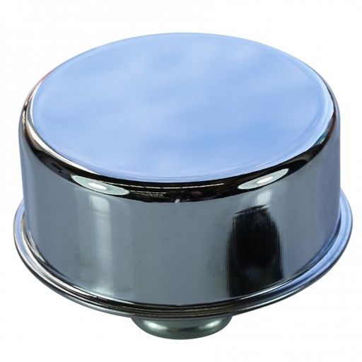 [66-012] Valve Cover Breather Oil Cap Push In 1"(25mm) Neck Chromed Steel