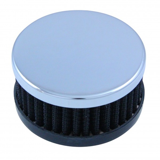 [66-027] Valve Cover Breather Cap Push In Hi Performance 2 Inch Tall Black with Grommet