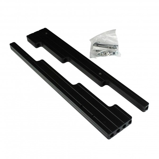 [66-204] Spark Plug Ignition Lead Wire Separators Ball Milled Billet Black Alloy V8 7-9mm