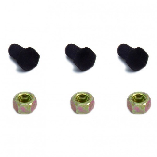 [66-345] Chevrolet GM TH350/400 Torque Convertor Bolts 3/8" x 5/8" with Lock Nuts