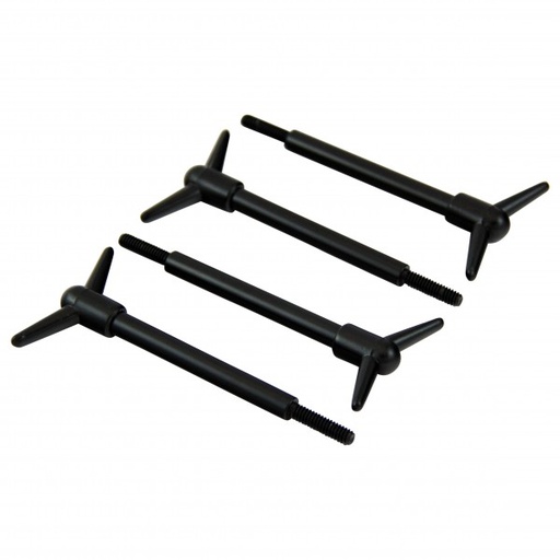 [66-497] Valve Cover Hold Down Y-Wing Black 3 1/2"(89mm) Long x 1/4" Thread Set 4