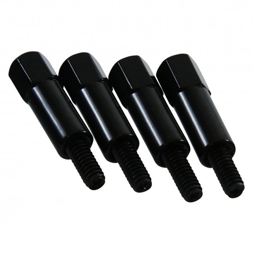 [66-499] Valve Cover Hex Head Mini Bolt Black 1/4"-20 x 1-3/8" Fastener Set of 4