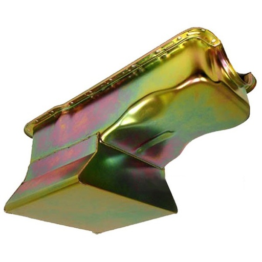 [66-666] Oil Pan Ford Windsor 260-289-302 1965-87 Extra Capacity Front Sump Zinc