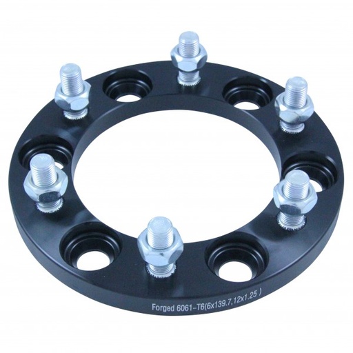 [67-016] Bolt On Billet Wheel Spacer Kit 15mm Thick Size 6x139.7PCD 12mmx1.25 Stud