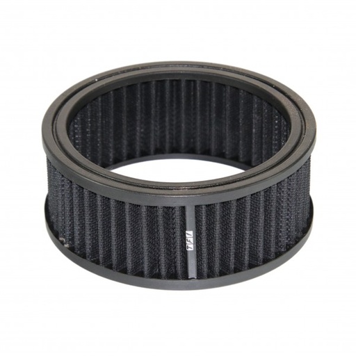 [68-001] Air Cleaner Filter Element Black 6-3/8"Inch Wide 2.5"Inch Tall Round Cotton