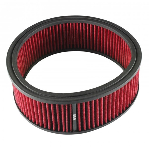 [68-112] Air Cleaner Filter Element Red 9" Wide 3" Tall Round High Performance Cotton