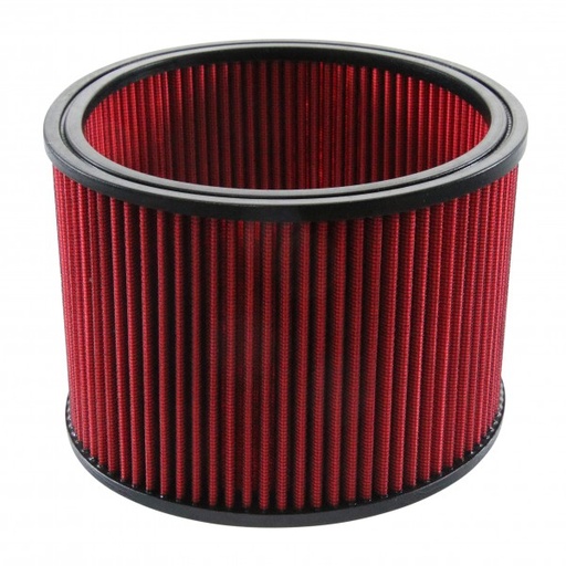 [68-142] Air Cleaner Filter Element Red 9" Wide 6" Tall Round High Performance Cotton