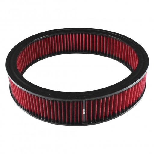 [68-212] Air Cleaner Filter Element Red 14" Wide 3" Tall Round High Performance Cotton