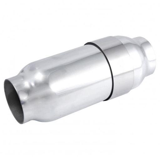 [69-013] Airbox Inline Polished Alloy 76mm inlet/outlet, 257mm long (Spectre 9833)