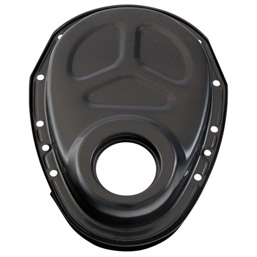 [69-230] Timing Cover Chevrolet Small Block 283-305-327-350-400 Roller Cam Black Steel