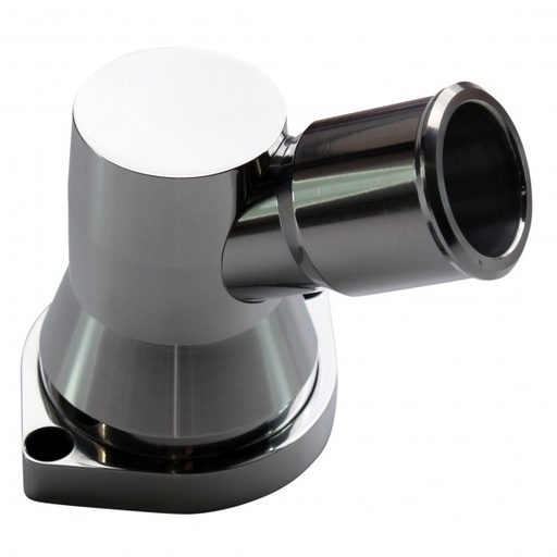 [69-286] Water Neck Chevrolet LS 2009 up Polished Alloy 45 Degree Swivel Style + Bolts