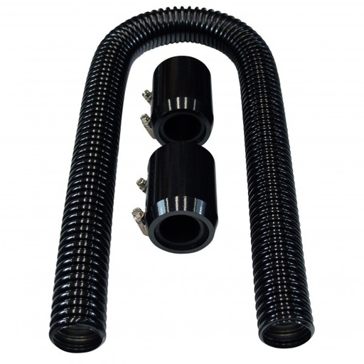 [69-332] Radiator Flexible Hose Kit 36" long Black Stainless-Alloy 1-5/8"-1-1/2"-1-1/4"ID