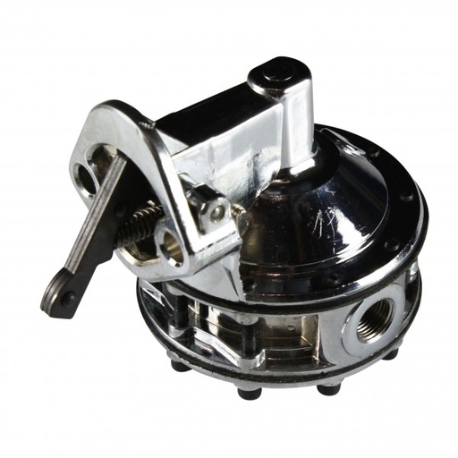 [69-388] Fuel Pump Small Block Chevrolet V8 262-400 Chrome Mechanical 7.5psi 415lph
