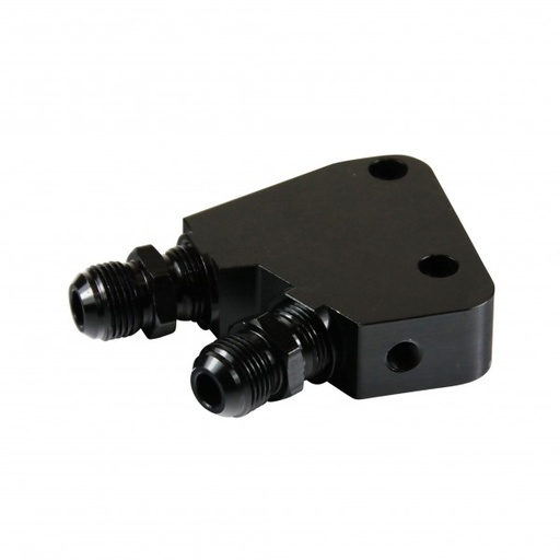 [69-411] Oil Cooler Adaptor Kit GM LS1 LS2 LS3 LS6 LS7 Gen 4 Engines Black -10AN Male
