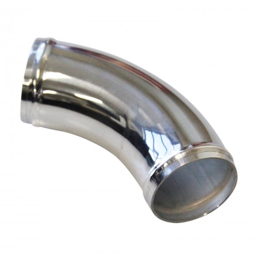 [69-422] Intake Pipe Intercooer 2.5" (63mm) OD 60 Degree Polished Alloy Pipe 6.1" (155mm)