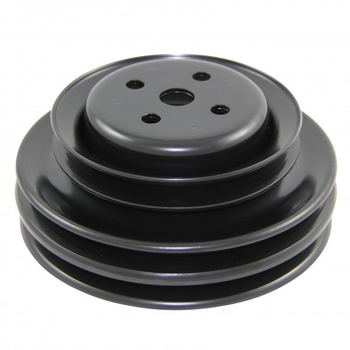 [69-462] Pulley Water Pump Triple Groove Black Steel Ford Windsor 289 1964-73