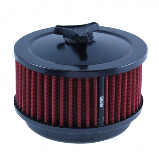 [69-670] Black Air Cleaner 6-3/8" Wide x 3" Tall 5-1/8" Holley Edelbrock Red Element