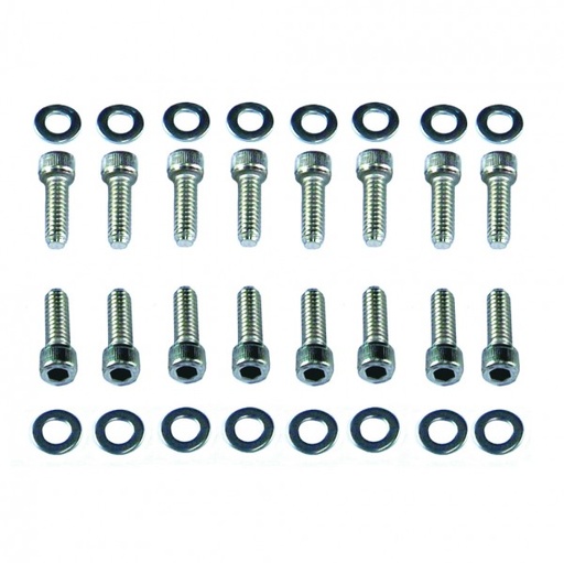 [8755] Valve Cover Bolts Ford Cleveland V8 Chrome Socket Head suit Steel Covers-Set