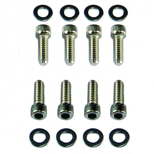 [8758] Valve Cover Bolts Chevrolet Sm Blk Chrome Socket Head Long suit Alloy Covers-Set