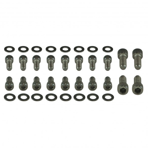 [8775] Oil Pan Bolt Kit Holden V8 253-308 Chrome Socket Head with Washers
