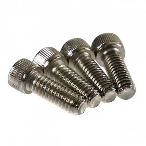 [9804] Bolt Set 1/4-20" x 3/4" Long Chrome Socket Head Set 4