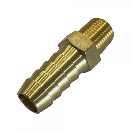 [BMT3818] Brass Male Tail Fitting 3/8" (9.5mm) Hose Tube End to 1/8" (9.7mm) BSP Thread