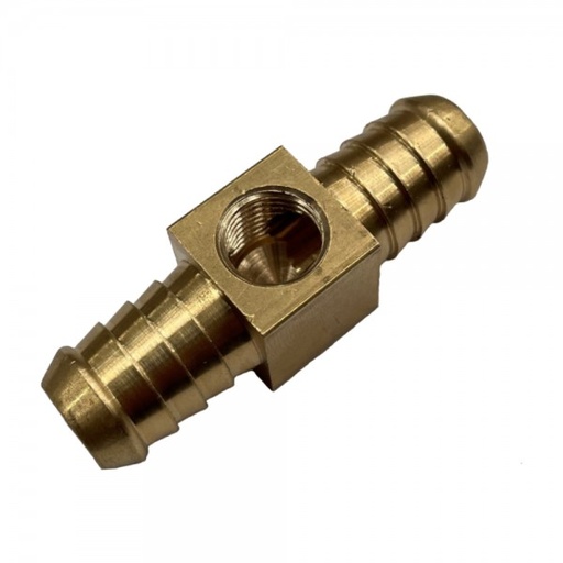 [BR100] Brass Branch Hose Tee 5/8" (15.9mm) Hose Tube to 1/4" (11.2mm) Female NPT Thread