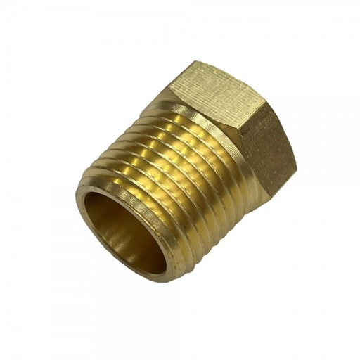 [BRB1238] Brass Reducing Hex Bush 1/2" (21mm) Male to 3/8" (15mm) Female BSP Thread
