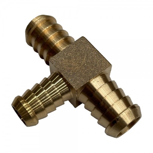 [BRT132] Brass Reducing Tee 3/4" (19.1mm) x 3/4" (19.1mm) to 5/8" (15.9mm) Hose Tube End