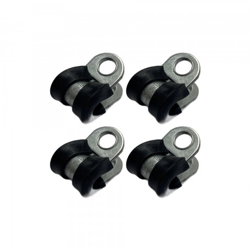[CC5] Rubber Lined P Clip Cushion Clamps 5mm - 4 Pack