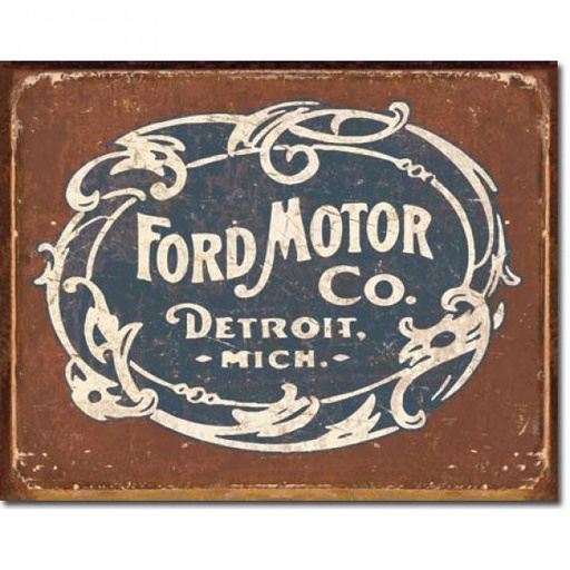 [MSI1707] Ford Motor Company Detroit Michigan Metal Sign Reproduction 41cm x 32cm