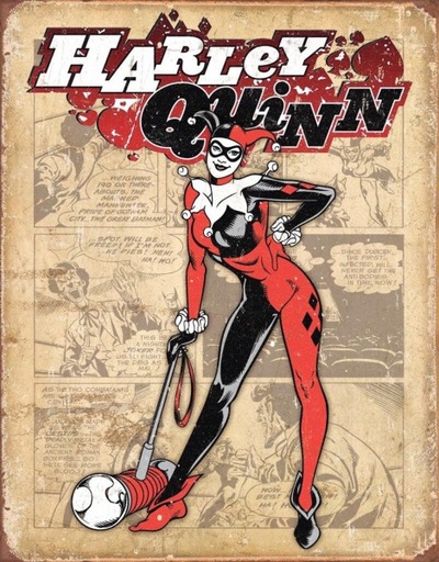 [MSI2203] Harley Quinn Retro Metal Sign Reproduction 32cm x 41cm