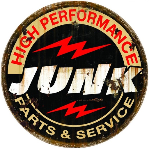[MSI2463] High Performance Junk Parts & Services Metal Sign 30cm Round