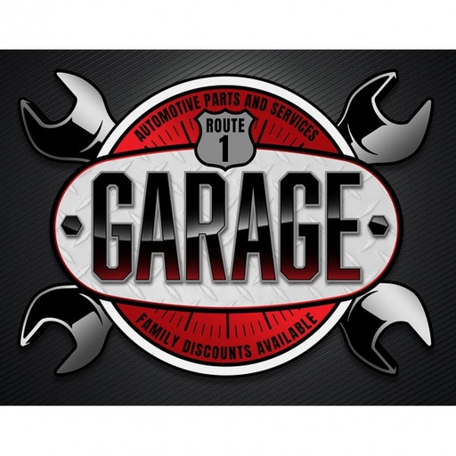 [MSI2712] Garage Metal Sign Reproduction 41cm x 32cm