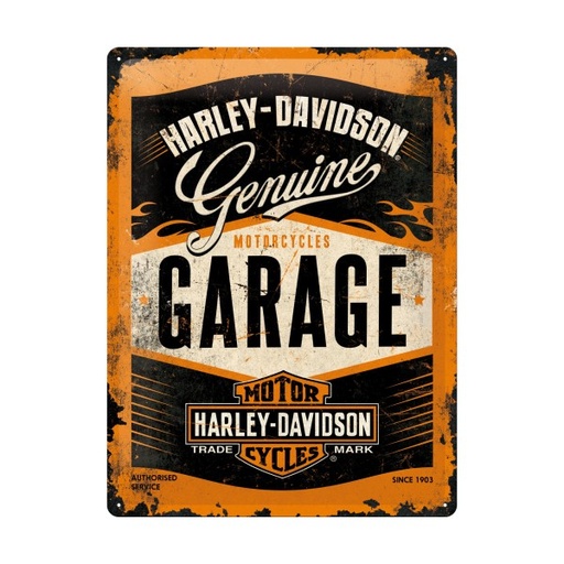 [NA23188] Harley Davidson Motorcycles Garage 3D Metal Reproduction Sign 30cm x 40cm