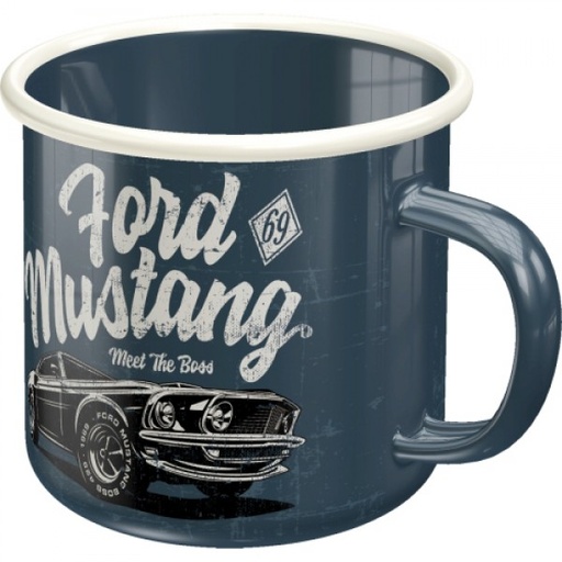 [NA43225] Nostalgic Art 360ml Enamel Mug - Ford Mustang The Boss