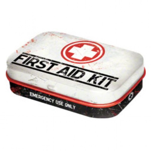 [NA81256] MintBox: First Aid Kit Size:4 x 6 x 1.6cm comes with sugar free mints 34gm
