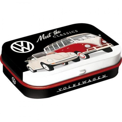 [NA81403] MintBox: VW Meet The Classics Size:4x6 x1.6cm sugar free mints 34gm
