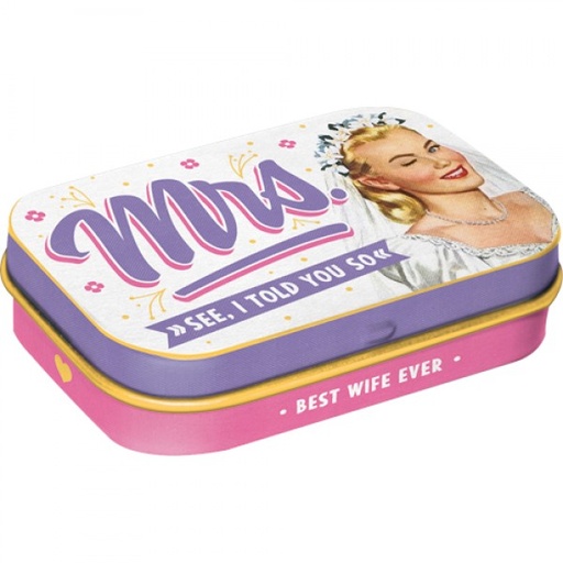 [NA81465] MintBox: Mrs I Told You So Size:4x6 x1.6cm sugar free mints 34gm