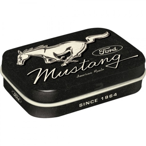 [NA81474] MintBox: Ford Mustang Black Size:4x6 x1.6cm sugar free mints 34gm