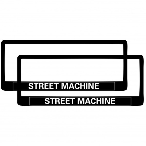 [NP1PR] PAIR Street Machine Polymer Number Plate Frames. Suits 6 Digit Number Plates