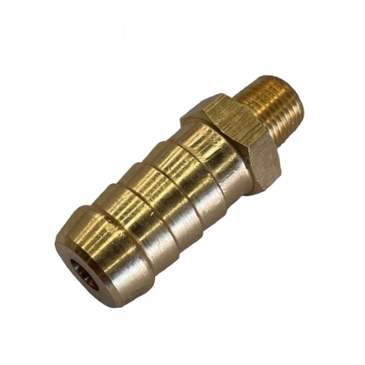 [NPTS1238] Brass Male Tail Fitting 1/2" (12.7mm) Hose Tube End to 3/8" (17mm) Male NPT Thread