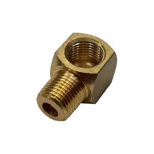 [P2501] Brass Elbow 1/8" (9.7mm) Male BSP Thread and 1/8" (8.6mm) Female BSP Thread